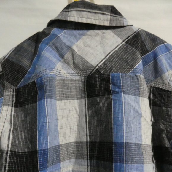 BURNSIDE, 6x, casual button down plaid shirt, BNWOT - Picture 10 of 13
